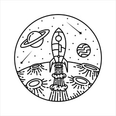 natural scenery in the frame illustration