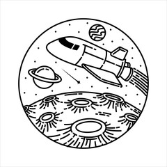 natural scenery in the frame illustration