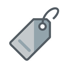 Simple price tag on black background, sales merchandise accessory