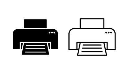 Vector Set of Printer Icons
