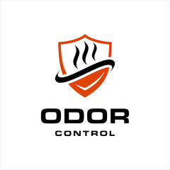 Anti odor shield logo with masculine style design