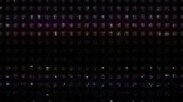 white dot background on the black screen