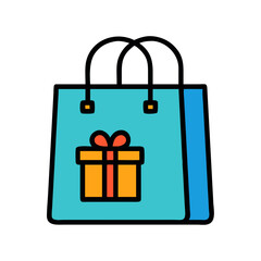 Gift bag icon perfect for holiday promotions and events