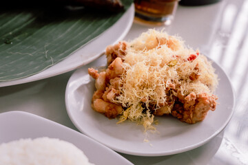 fried rice with chicken