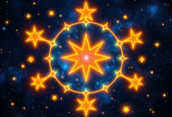 Celestial Starburst in the Cosmos