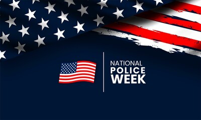 Fototapeta na wymiar national police week background banner, Template, card, poster, placard,