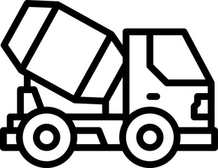 Concrete mix icon