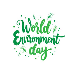 Fototapeta premium Ecological awareness illustration for World Environment Day celebration concept