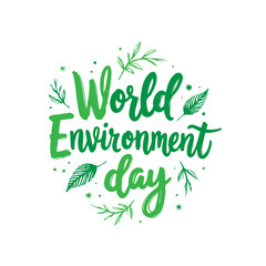 Obraz premium Celebrating World Environment Day: An Artistic Depiction of Environmental Awareness