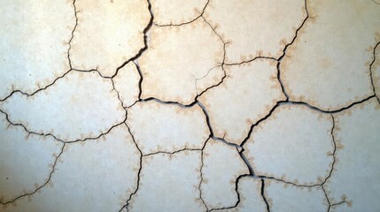 Obraz premium Abstract Cracked Surface Texture Arid Land Pattern Showing Extensive Dryness and Soil Degradation