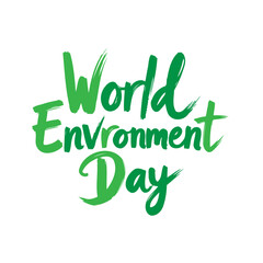 Celebrating the planet: A stylized greeting for world environment day event