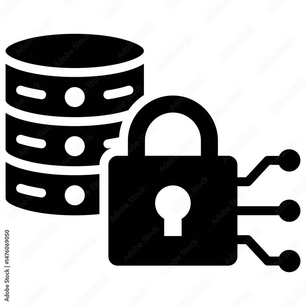 Poster data encryption icon