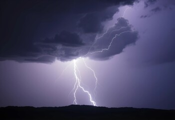 Lightning Strike During a Storm