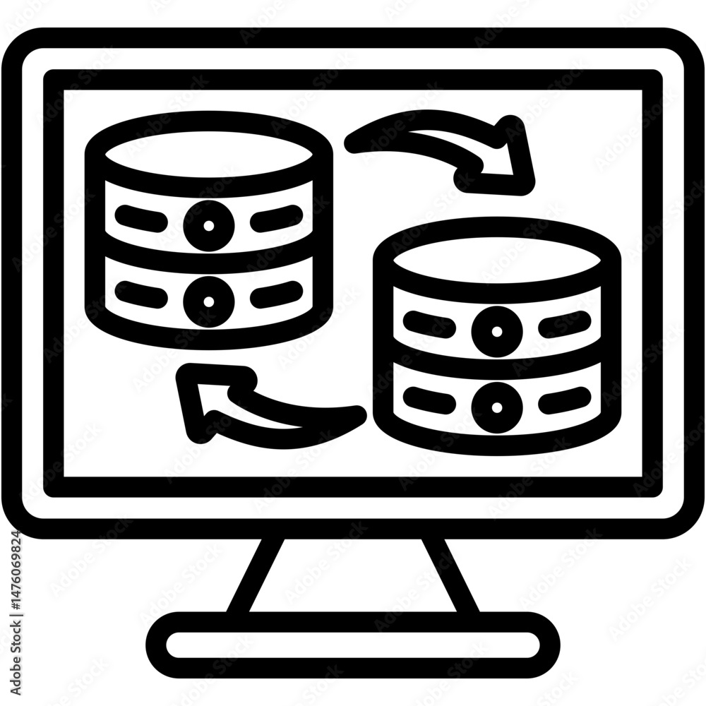 Poster data backup icon