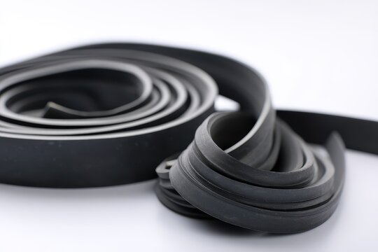 EPDM rubber profile set against a white background