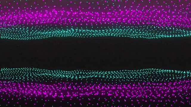 gradient color dot wave particle background 