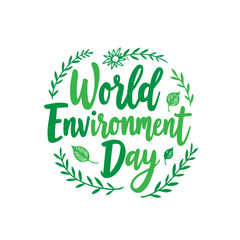 Green Celebration: World Environment Day Floral Wreath Symbolizing Eco Awareness