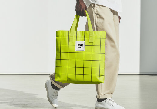 Tote Bag Mockup in Urban Setting
