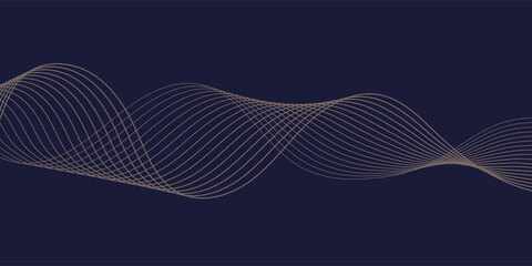 Abstract dark vector background with Brown wavy lines. EPS10 vector dynamic illustration