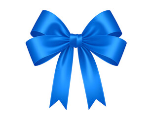 Vibrant blue ribbon bow