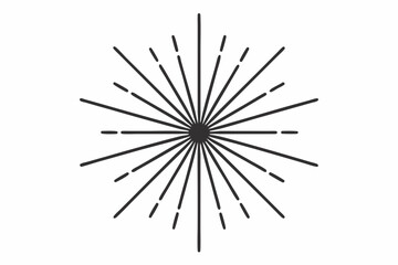 starburst icon with rays