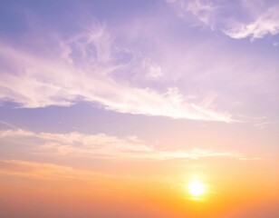 A vibrant blue sky stretches overhead, dotted with fluffy white clouds, creating a serene and uplifting atmosphere on a bright sunny day.