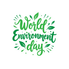 Celebrate Ecological Awareness: World Environment Day Artistic Typography Design