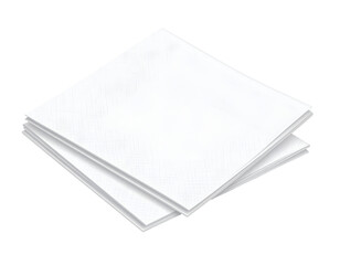 Clean, white napkins stacked
