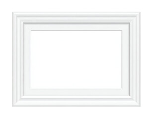Empty white picture frame (2)
