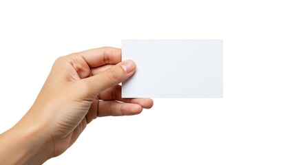 Obraz premium White Card in Hand