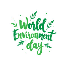 Celebrating World Environment Day with Nature-Inspired Typography and Foliage