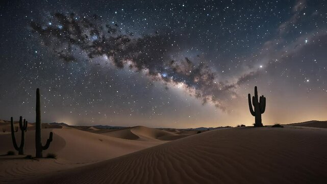 night in the desert