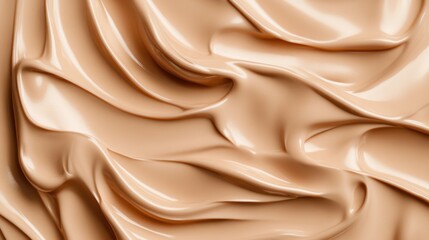 Fototapeta premium Mocha Mousse color of year 2025 whipped cream texture detailed pure creamy seamless pattern