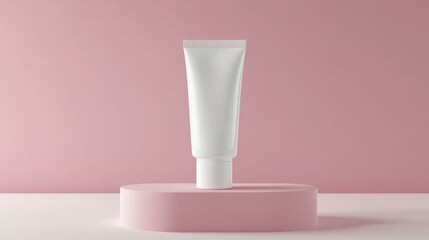 Mock up blank cosmetic squeeze tube