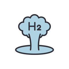 Hydrogen Power Symbol Representing Clean Energy And Sustainability