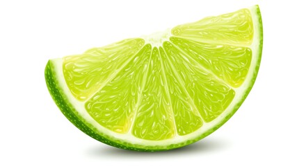 Lime Wedge Graphic Element