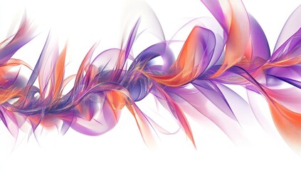 Abstract swirling, flowing lines of vibrant colors