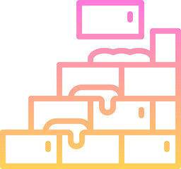 Brick wall icon