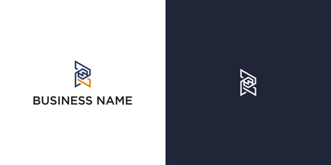 Modern Abstract Logo with Interlocking Shapes for Branding