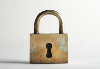 Antique brass padlock (2)