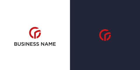Abstract logo design with initial letter RG