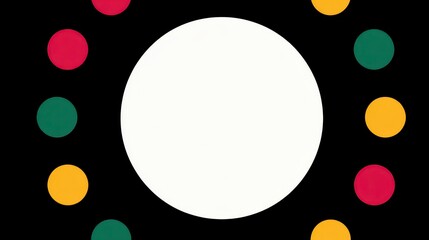 Abstract Retro Y2K Circles  Minimalist Design   Graphic Background   Modern Art