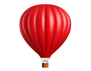 Naklejka premium Red hot air balloon