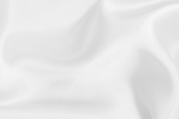 Fototapeta premium White fabric texture for background and design, beautiful pattern of silk or linen.