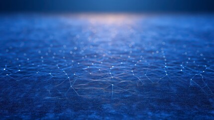 Abstract Digital Network Connection  Futuristic Technology Background