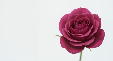 Fototapeta premium Magenta rose isolated on white background