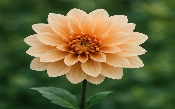 orange dahlia flower in garden