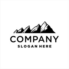 Boulder flatirons logo with masculine style design