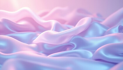 Obraz premium Soft fabric waves in pastel colors, dreamy texture.