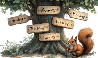 Woodland Weekly Planner